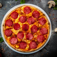 Diavolo 580 g PIZZA STANDARD 32 cm (REȚETĂ NOUĂ) la Rexo LunchBox TEST din Târgu Mureş