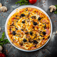 Capriciosa 1450 g PIZZA PARTY 50 cm (REȚETĂ NOUĂ) la Rexo LunchBox TEST din Târgu Mureş