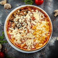 Quatro Stagioni 1280 g PIZZA PARTY 50 cm (REȚETĂ NOUĂ) la Rexo LunchBox TEST din Târgu Mureş