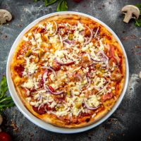 Ungherese 650 g PIZZA STANDARD 32 cm (REȚETĂ NOUĂ) la Rexo LunchBox TEST din Târgu Mureş