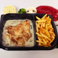 Bacon & Mushroom Box 140/170/80 g RETRO LUNCH BOX la Rexo LunchBox TEST din Târgu Mureş