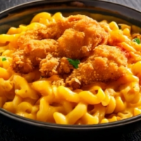 Crispy Chicken  Mac & Cheese 400 g PROMO OFERTE IREZISTIBILE !  la Rexo LunchBox TEST din Târgu Mureş