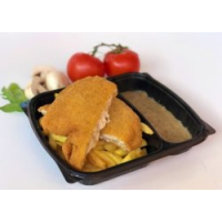 Cheesy Schnitzel Box 140/170/80 g RETRO LUNCH BOX la REXO IMPORT din Târgu Mureş